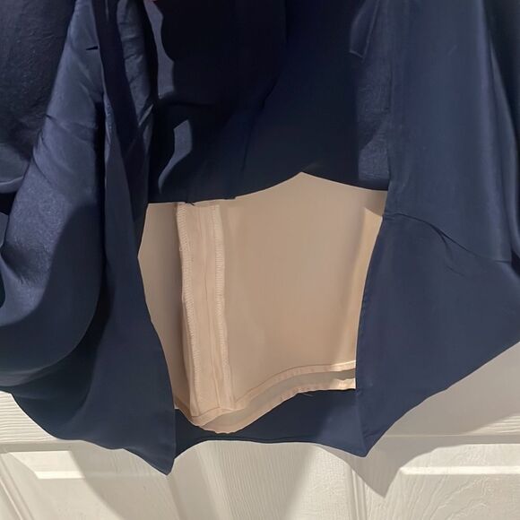 Lavender Brown 100% silk dress SZ Xsmall with tassels - Picture 6 of 13